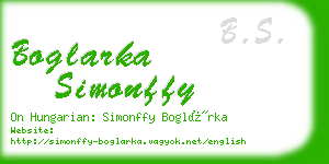 boglarka simonffy business card